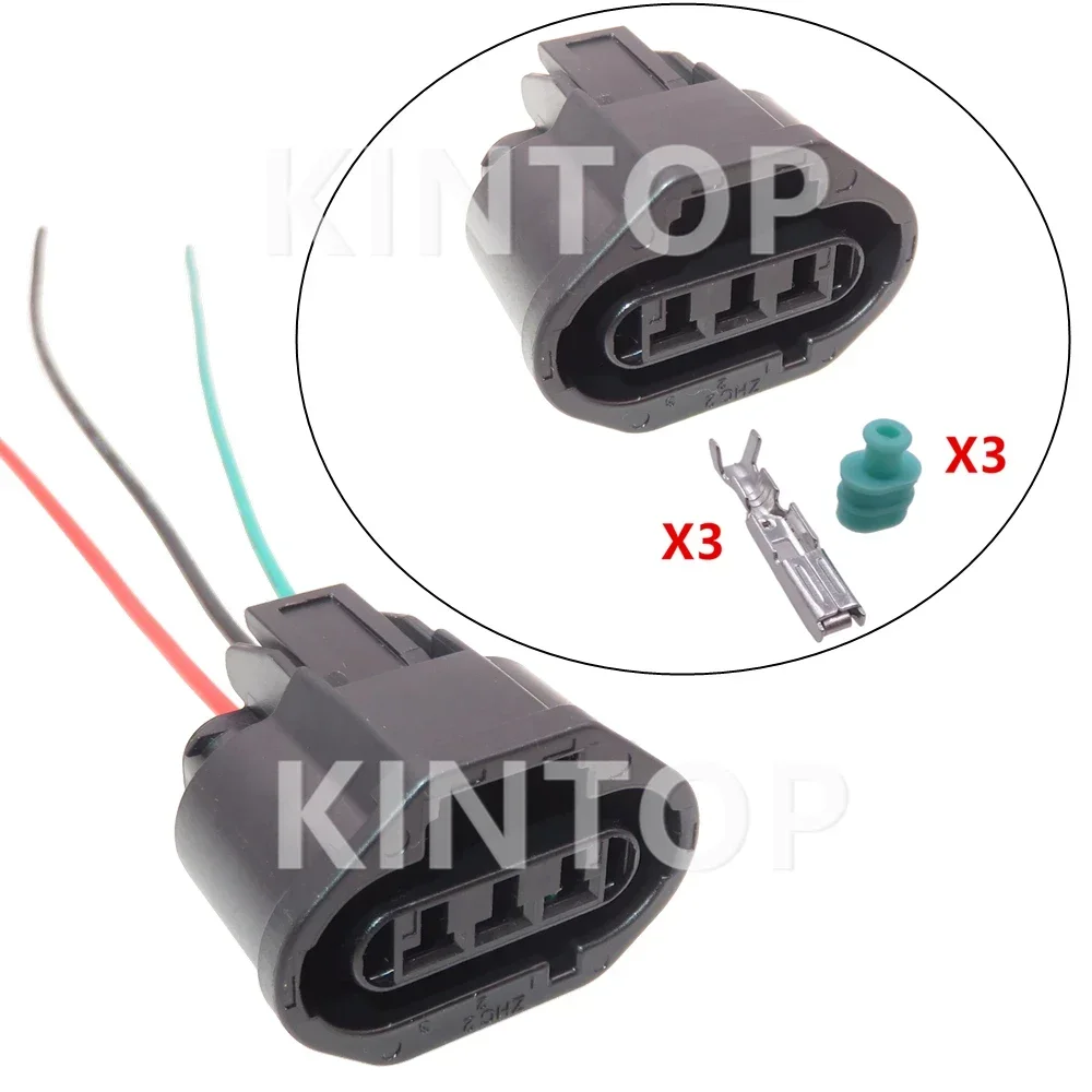 

1 Set 3 Pins 7283-1334-30 AC Assembly Auto Plastic Housing Connector with Wires Automotive Wire Cable Waterproof Plug