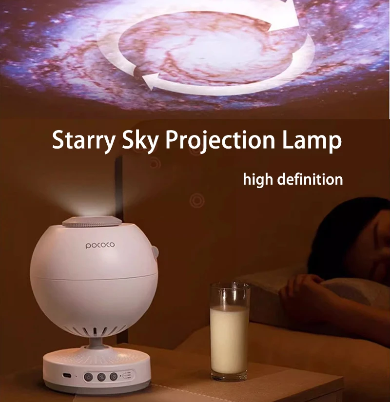 

HD Starry Sky Projection Lamp Galaxy And Underwater World Projection Star Night Light Space Atmosphere Lighting Festival Gift