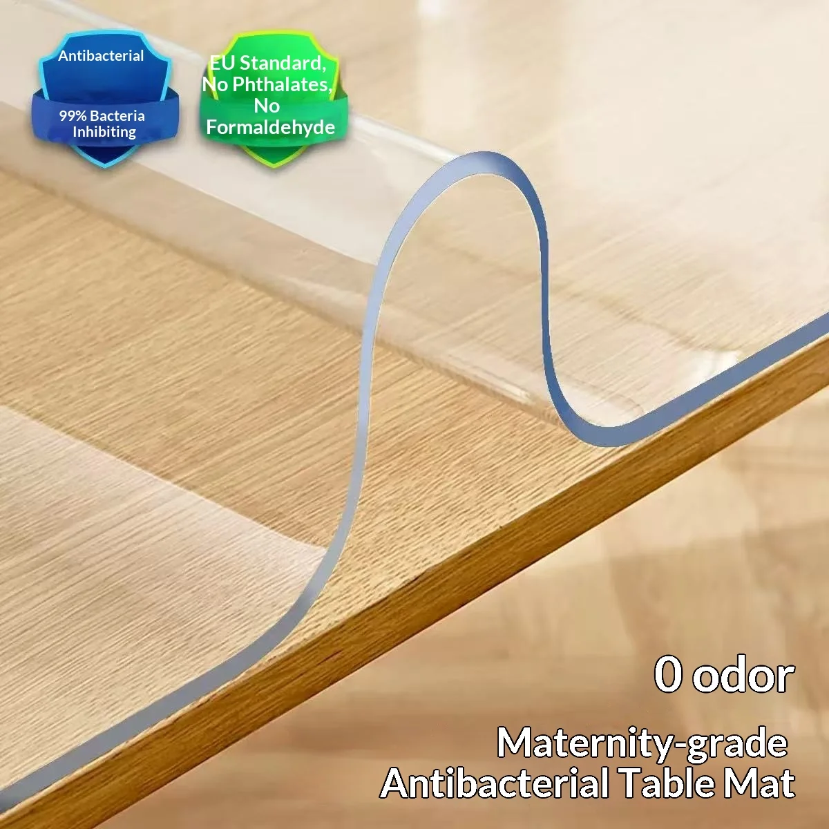 

PVC Transparent Rectangular Tablecloth Waterproof Oil-proof Anti-scalding Soft Kitchen Table Mat Glass Table Cover for Dining Ta