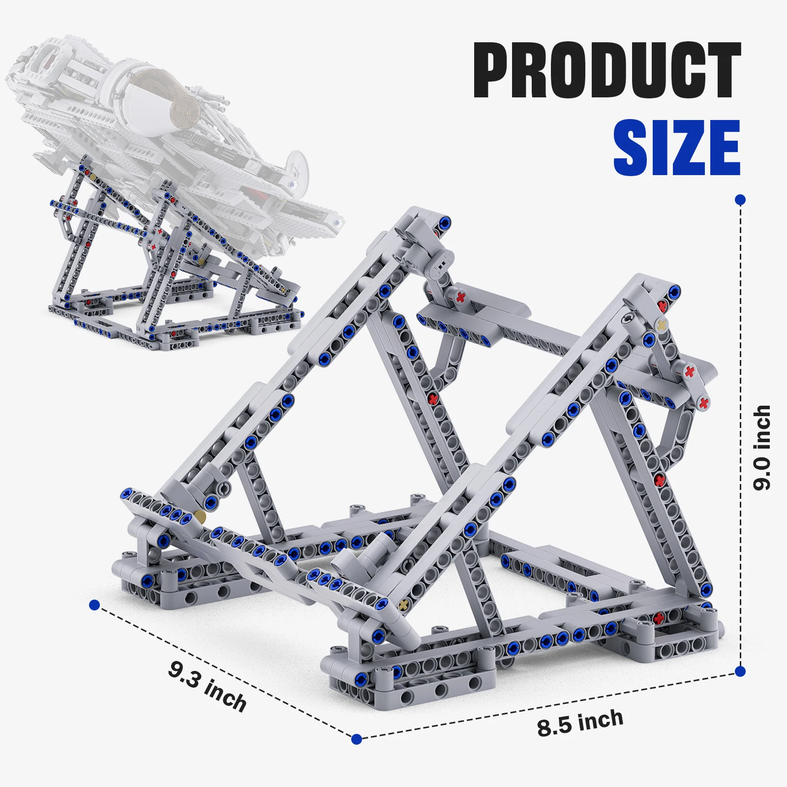 BuildMOC The Display Stand Building Bricks Kit for 75389&75257 Model,Space Ship Stand Toys Movie Fans Gifts (216 PCS)