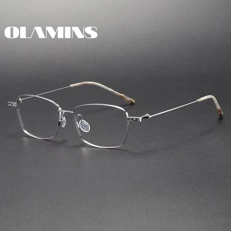 

OLAMINS Glasses Hot Sale Eye Glasses Titanium Optical Frames Classic Computer Eyewear Eyeglasses