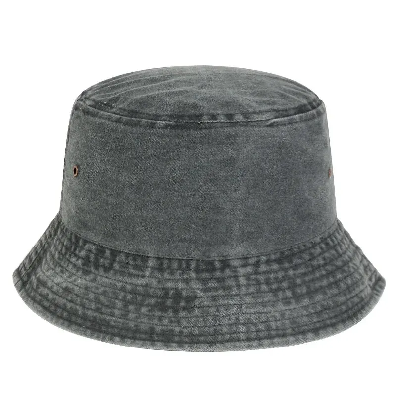 Uniseksowe, jednokolorowe, osobowościowe kapelusze typu Bucket Czapki rybackie Outdoor Casual Cap Kapelusz z filtrem przeciwsłonecznym