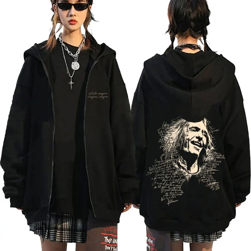 

Rock Band EXTREMODURO Face Graphic Zipper Hoodie Men Women Fashion Hip Hop Gothic Zip Up Jacket Male Oversized Zip Up Sweatshirt