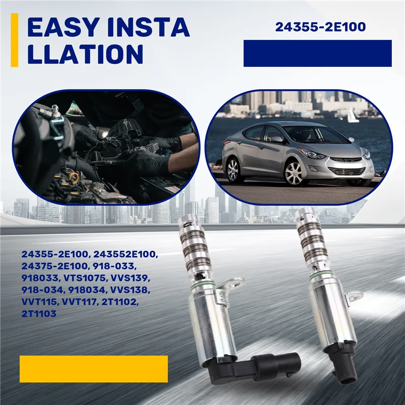 

Performance Intake & Exhaust Oil Control Valve Solenoid 24375-2E100 24355-2E100 For Hyundai Elantra Sonata KIA Optima