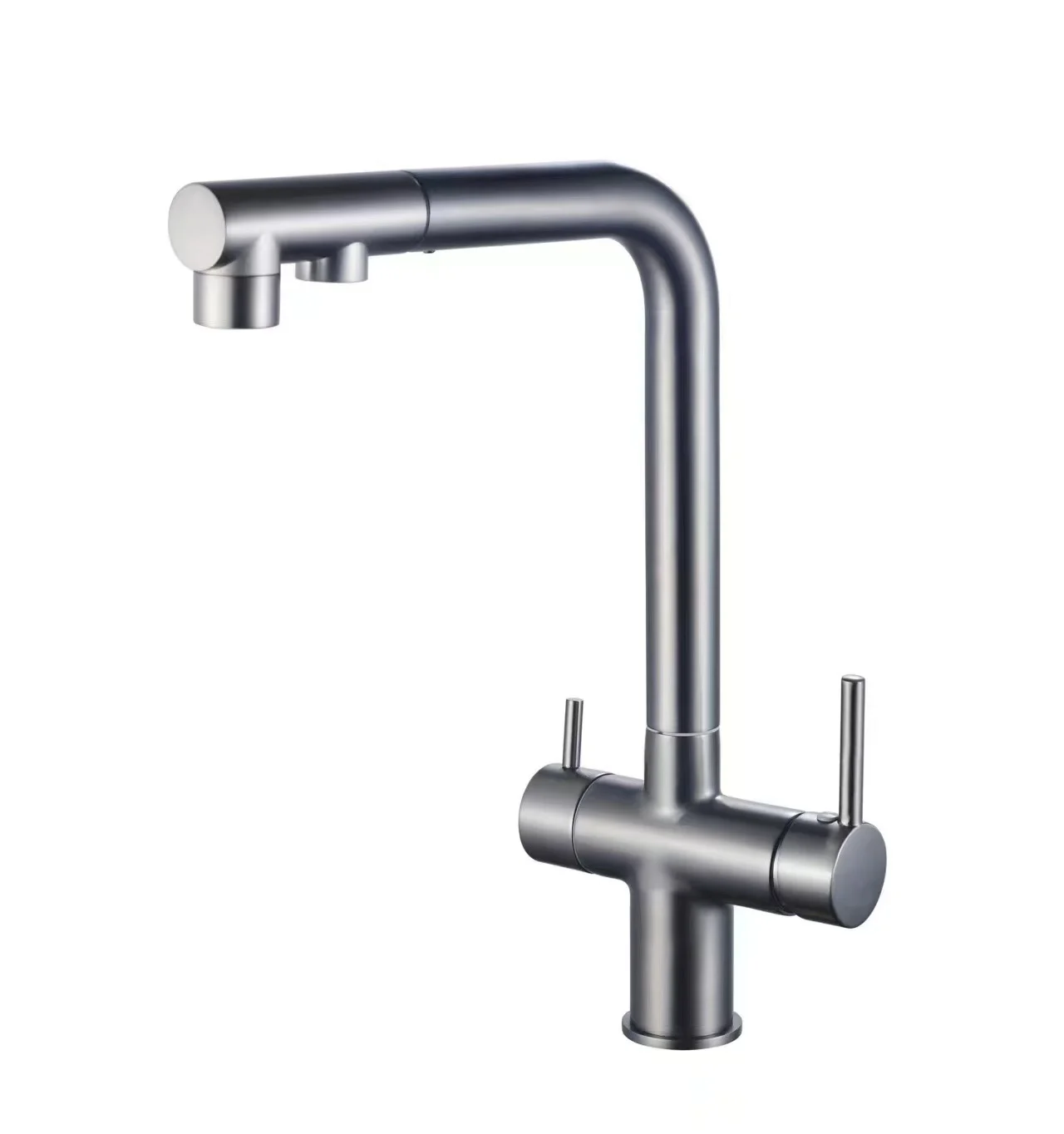 Pull Out 3 in 1 Boiling Water Tap Filtered Drinking Water Tap for Kitchen Sink