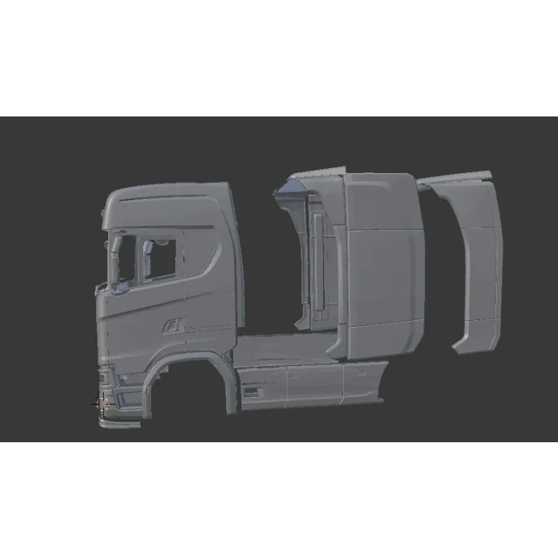 Simulated 3D Printed Plastic Cockpit Body Shell for 1/14 Tamiya RC Dump Truck SCANIA S730 Toys Car Parts