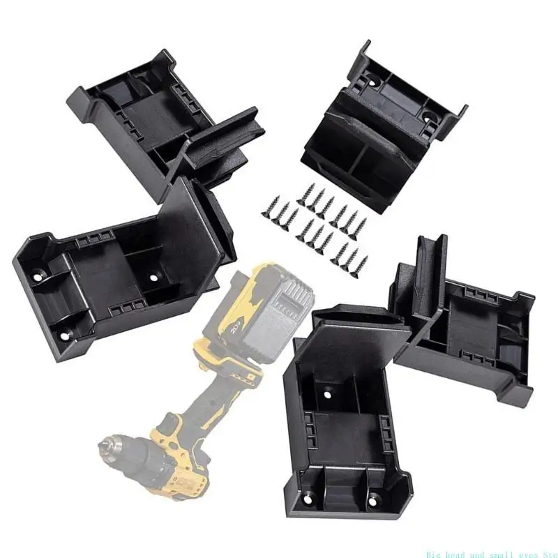 

581C 5Pcs Battery Holder Wall Mount Battery Dock Holder For Power Tool Holder Bracket