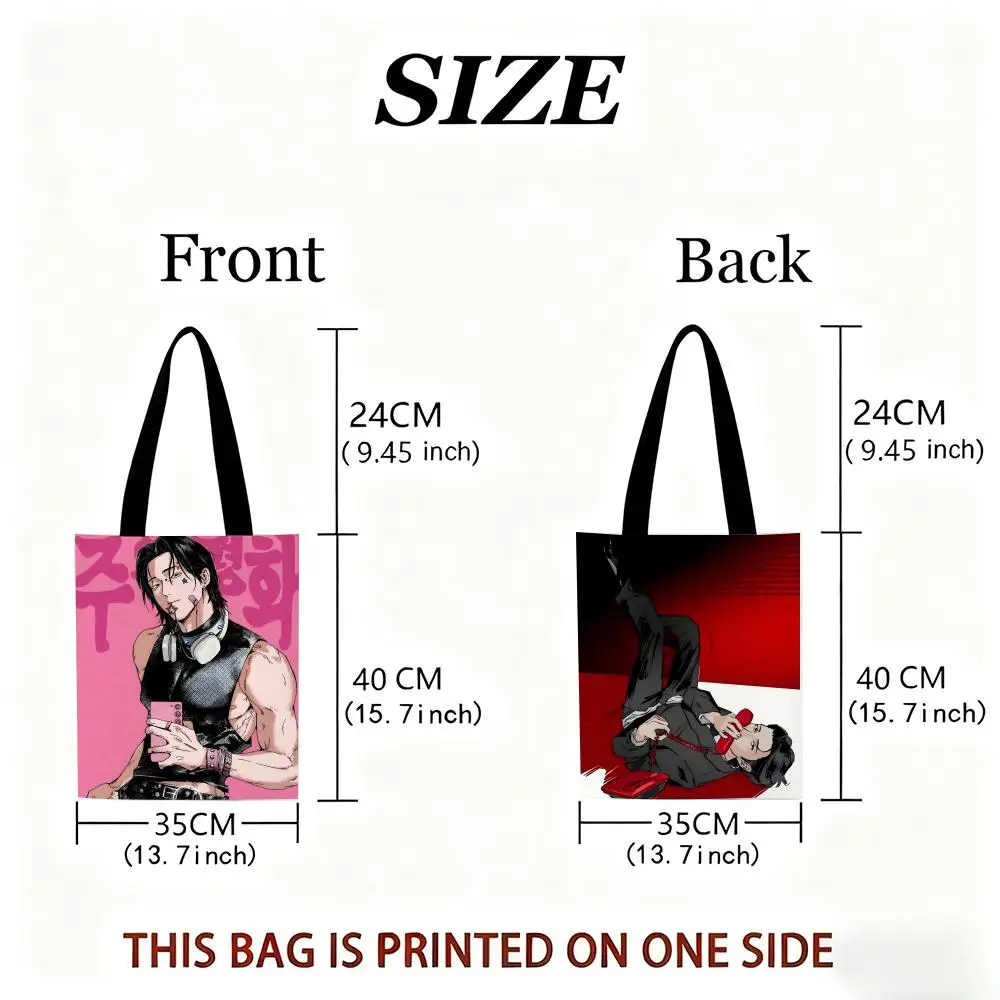 Storage Bags Lightweight Eco Friendly Fashionable Multi Purpose Large Capacity Canvas Shoulder Tote Master Peace
