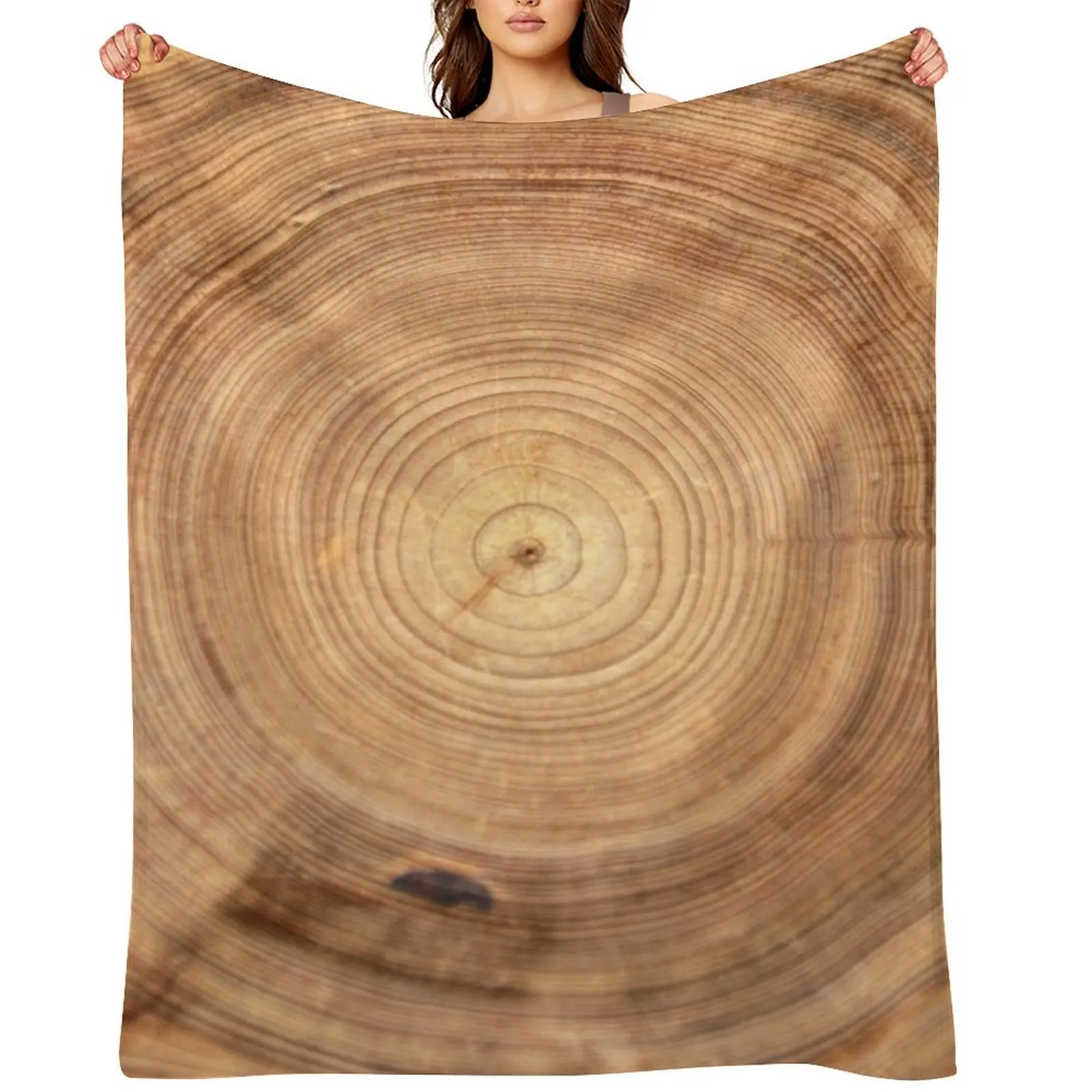 

Tree Ring Throw Blanket Furrys Personalized Gift For Decorative Sofa Shaggy Blankets