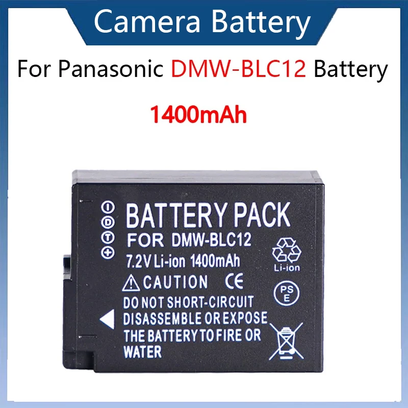 

1400mAh DMW-BLC12 Battery for Panasonic Lumix DMC-FZ200, DMC-FZ300, DMC-FZ330, DMC-FZ1000, DC-FZ10002, DMC-FZ2000 Camera