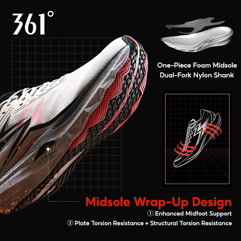 361 Degrees Steed Men's Running Shoes  Breathable Stable Rebound Grippy Durable Marathon Male Sneakers 672612203 image 3