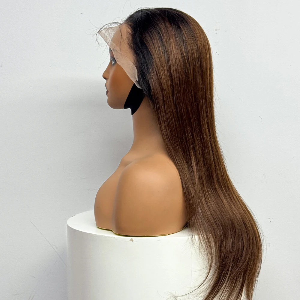 22 بوصة شعر طبيعي مفرود الباروكات 13x4 الدانتيل أمامي 200% الكثافة قبل قطعها شعر طبيعي مفرود شعر مستعار للنساء السود