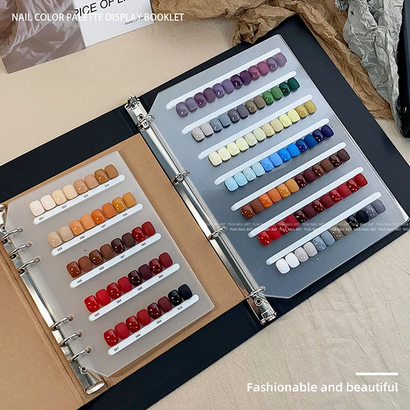 Nail Art Stuk Opbergboek Grote Capaciteit Tentoonstelling Fotoalbum Kaart Clip Display Board DIY Eenvoudig Album Opbergboek