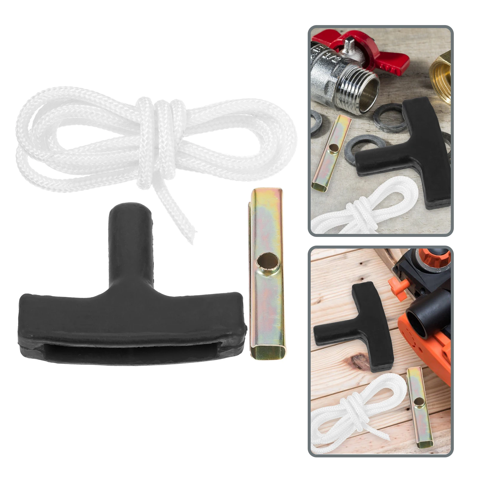 

Chainsaw Starter Handle Oil Saw Pull Cord Handle Engine Starting Grip Universal Replacement Part For Gas Sawing Machine Lawn