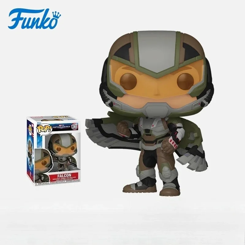 In Stock FUNKO POP Original Co Branded Marvel Captain America 4 Falcon Wilson Articulated Models for Collection Holiday Gifts - Image 6