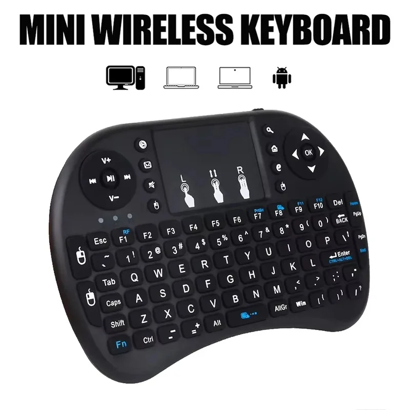 2.4Ghz Wireless Mini Keyboard No Backlight English Air Mouse