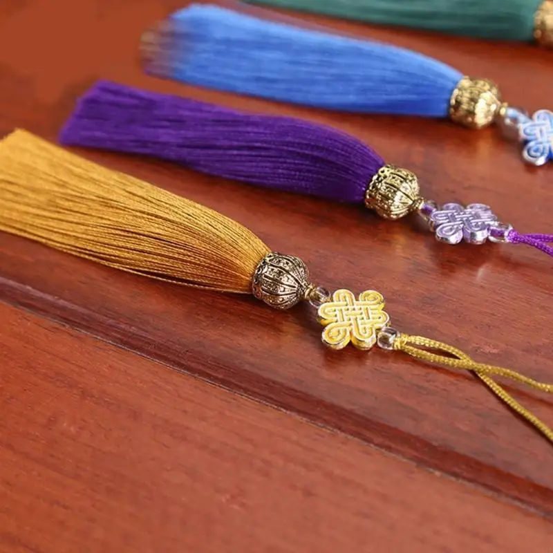 Polyester chinesischer Knoten Quasten Anhänger traditioneller Charme Quasten perfekt für Autohänge oder besondere Anlass – Detail 9