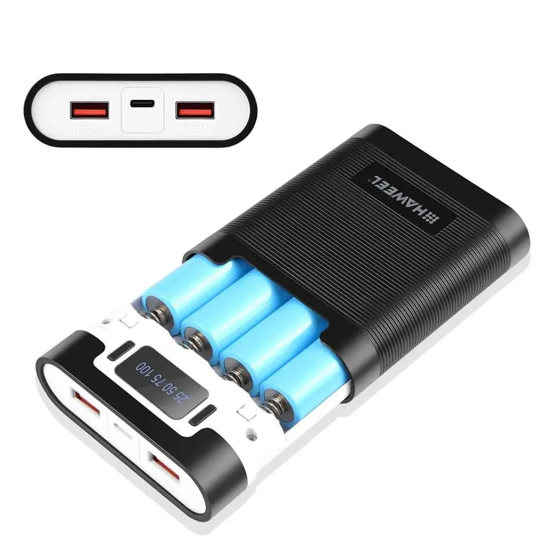 

4x18650 Battery Charge Storage Box 5V 2A Dual USB Type C DIY Power Bank Case For Android Micro USB Interface For Smart Phones