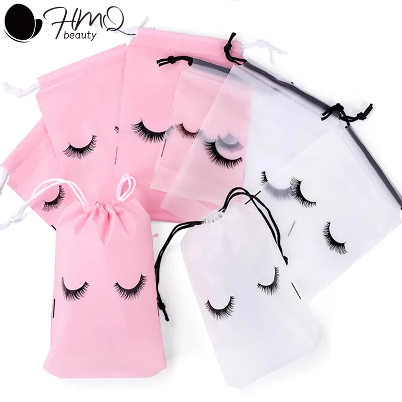 20 قطعة الرموش يشكلون حقيبة قابلة لإعادة الاستخدام أكياس الرعاية اللاحقة أدوات الزينة أحمر الشفاه حقيبة سفر لاش تمديد لوازم أدوات ماكياج التجميل