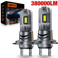 380000LM H7 LED Headlight Bulb 16pcs CSP 3570 Chips for Car Headlamp Auto Diode Lamp Canbus Mini H7 Turbo Led Light 360W 6000K