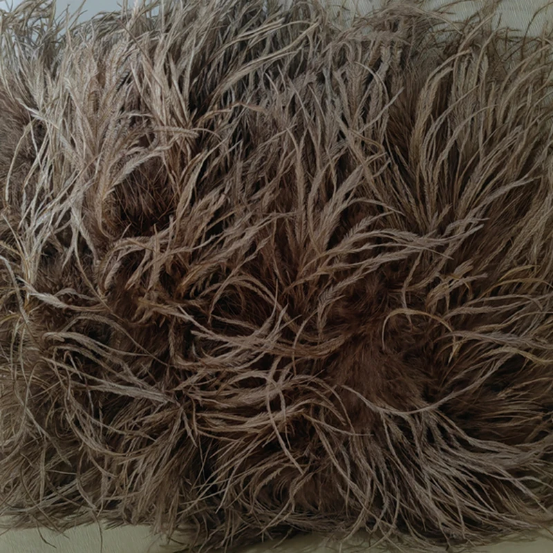 Neuestes Design, stilvolles 100 % Straußenhaar, Ärmellänge 55 cm, mehrfarbig, maßgeschneidert, für Mode, Club und Party, Bankett, vielseitig – Detail 35