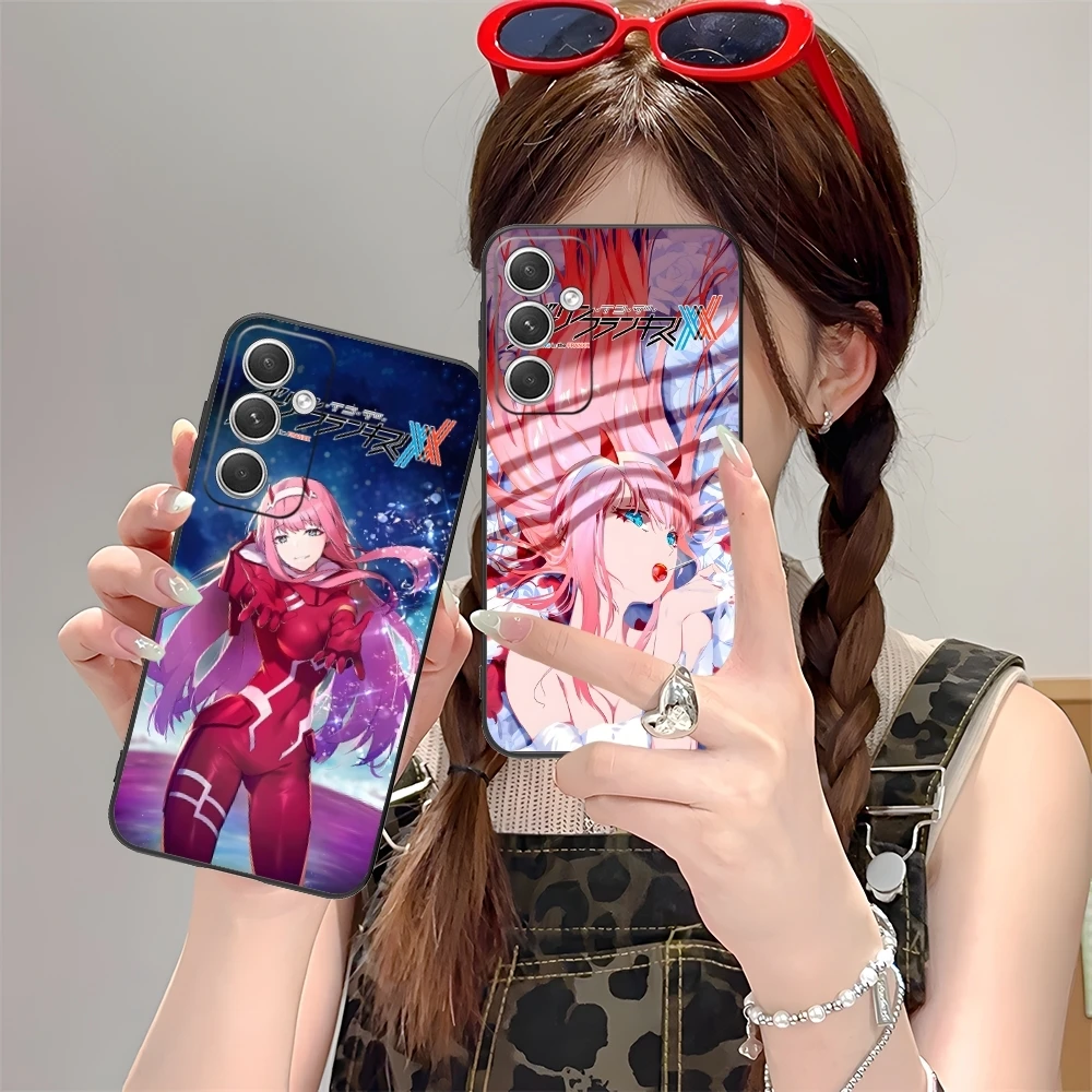 Darling FranXX Zero Two Mobile Cell Phone Case for Samsung M55 35 15 54 34 14 33 23 13 42 32 22 F55 23 12 5G Black Cover Shell