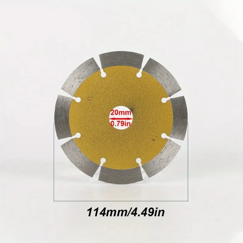 4.5inch/115mm Diamond Cutting Wheel Disc,For Cutting Concrete Wall Granite Marble Floor Brick,Dry Cutting,Power Tool Accessories