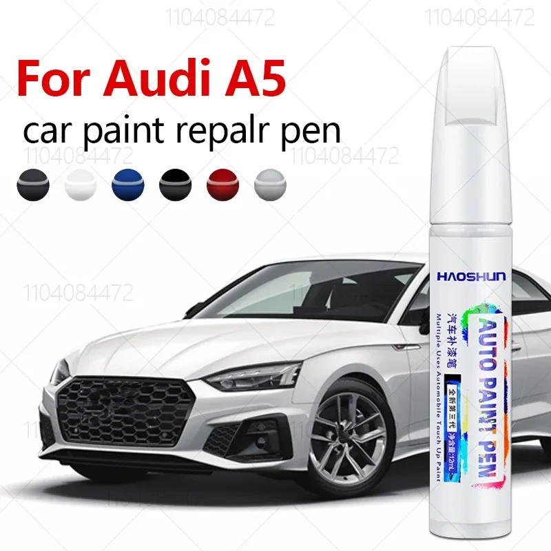 For  Audi A5 2007-2025 B8 B9 B10 Paint Repair Pen Touch Up Scratch Remover DIY Auto Accessories Black White Gray Silver Blue Red