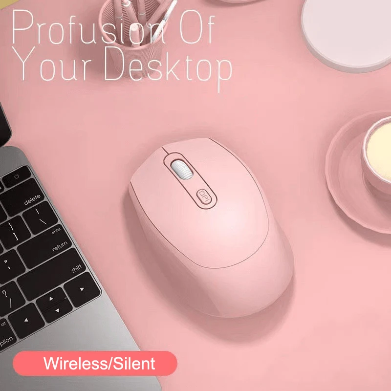 Laptop Mouse Universal Wireless Bluetooth Mouse Rechargeable Dual Mode Silent Male，Female Office Mouse Mini,Computer Accessories