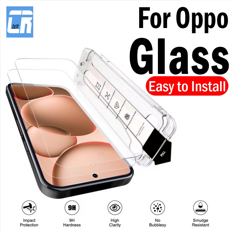 

1-2Piece Premium Protective Glass For Oppo Find X8 Ultra X8s+ A98 A78 A58 A38 A18 Easy Installation Dust-Free Screen Protector