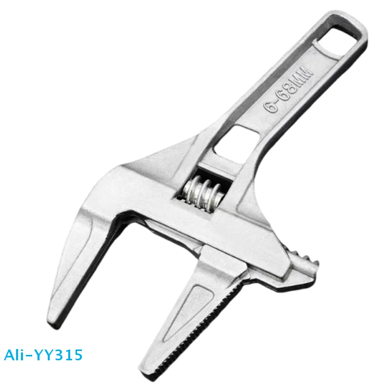 

Мини-регулируемый гаечный ключ для ванной комнаты, сильное зажимное действие, большой размах, многофункциональный, для ремонта ванной комнаты