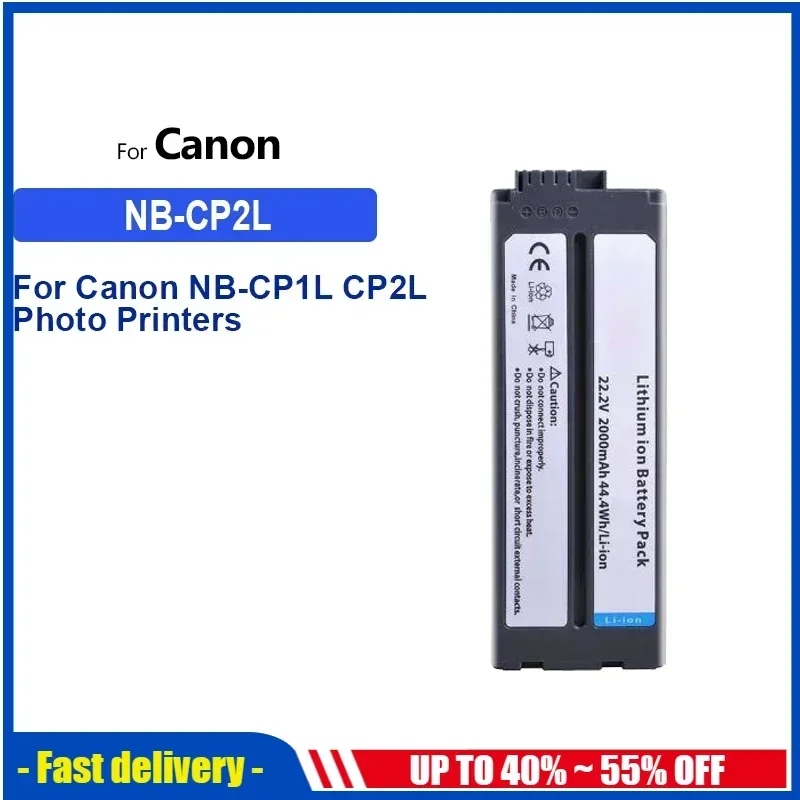 Replacement Battery 1800mAh NB-CP2L For Canon NB-CP1L CP2L Photo Printers For SELPHY CP800 CP900 CP910 CP1200 CP100 CP1300