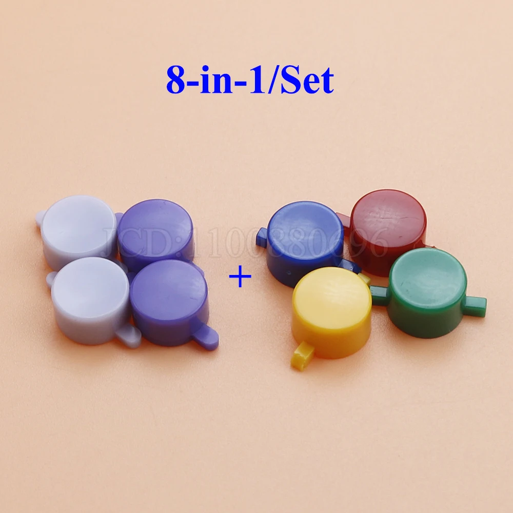 1 Set For SNES Conductive Rubber Button Contacts A B D-Pad + Plastic Buttons A B Y X For SFC Replacement Accessories