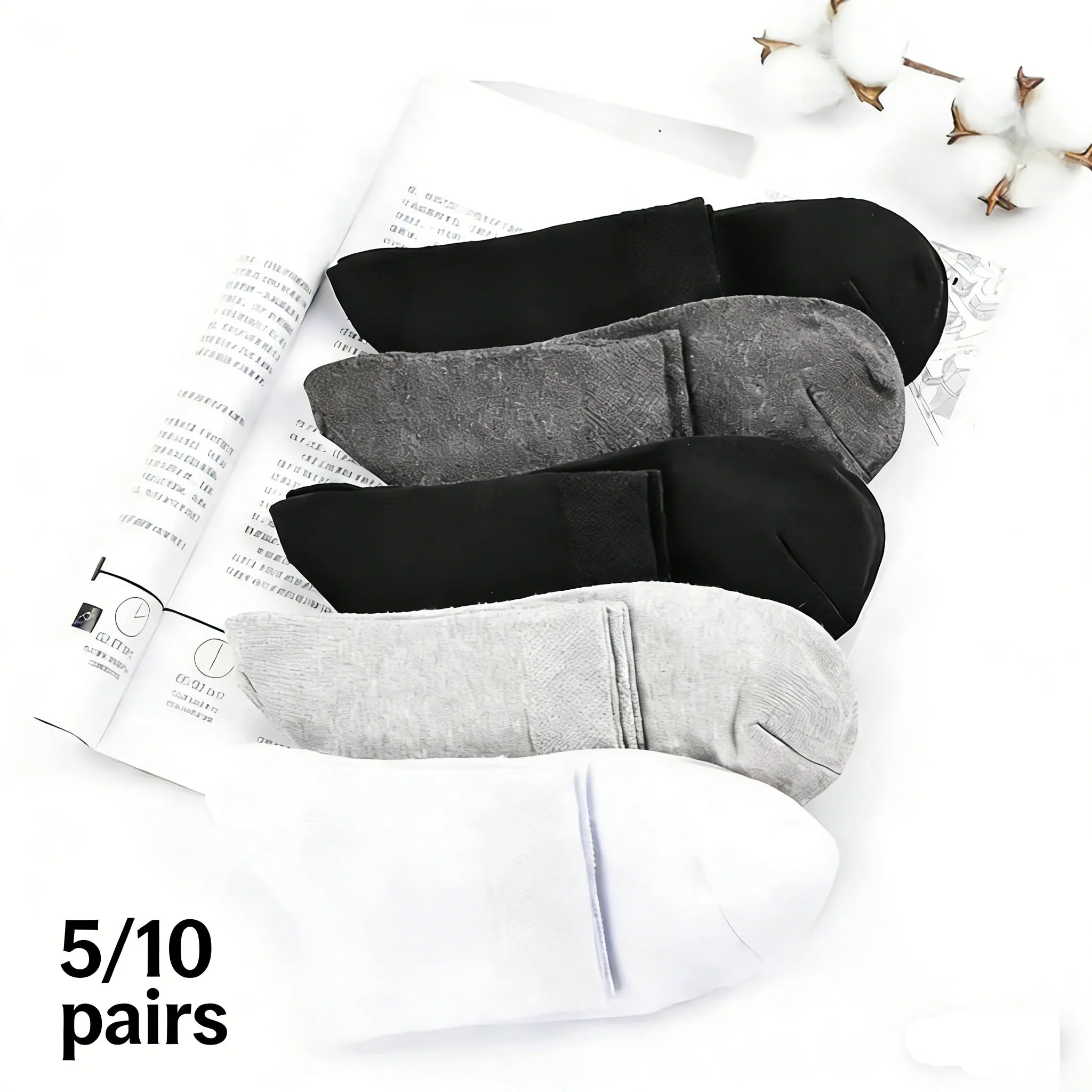 

5/10 пар мужских однотонных носков средней длины, мягкие, удобные, дышащие, впитывающие пот, для повседневной носки, спорта и на каждый день.