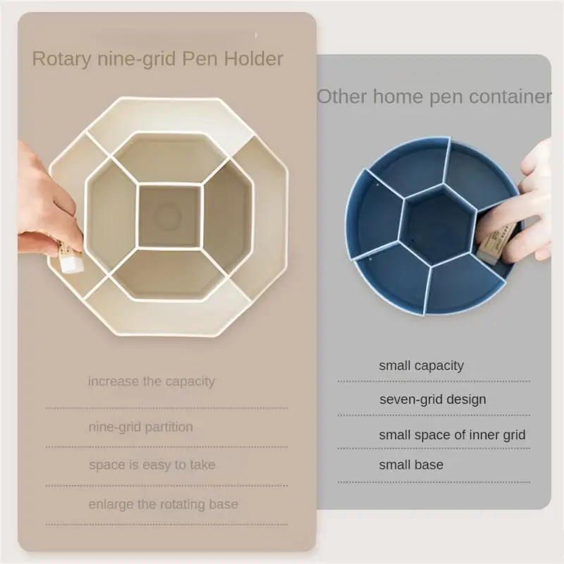 حامل قلم ترقية صندوق تخزين الدورية الفاخرة طالب البلاستيك الدورية صندوق تخزين القرطاسية سطح المكتب سعة كبيرة