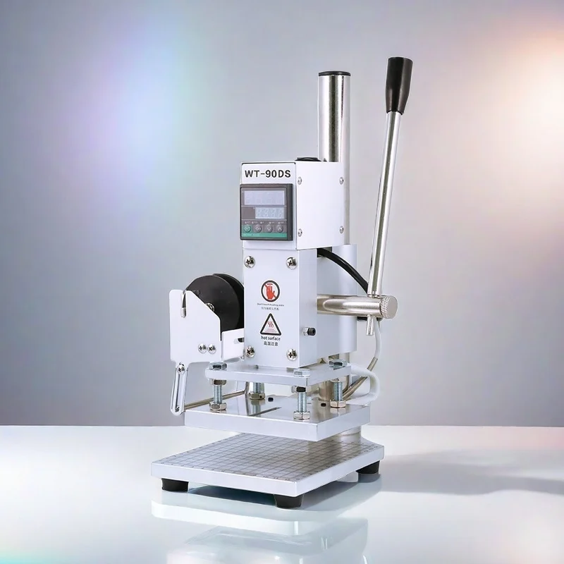 ミニデジタルホットスタンプ機 金銀自動デジタルレザーロゴエンボス加工Tスロットホットスタンプ機