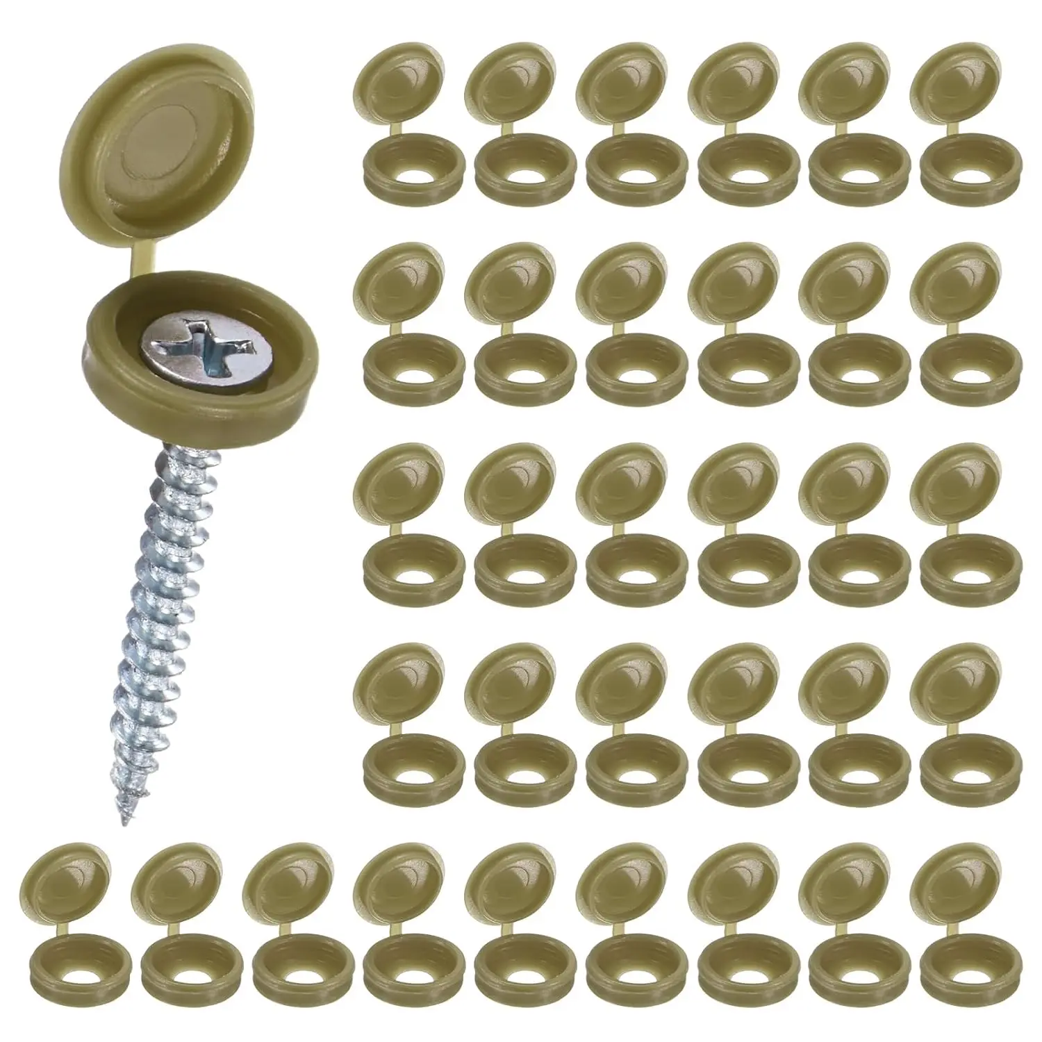 Kunststoffnägel, aufklappbare Schraubverschlüsse, schützende selbstschneidende Schrauben, dekorative Abdeckung, Möbelbeschläge, Muttern, Bolzen, Klappkappe