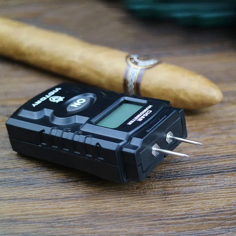 Cigar Humidometer Measures The Internal Humidity Levels of Cigars Using A Needle Monitor The State of Cigars. Smoking Accessory