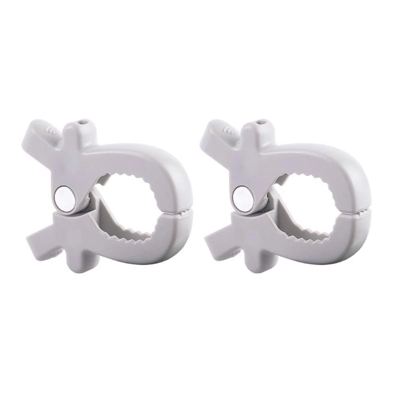 

U13F 2pcs Strollers Clips Universal Clips Hand Pram Pegs for Attaching Baby Essential