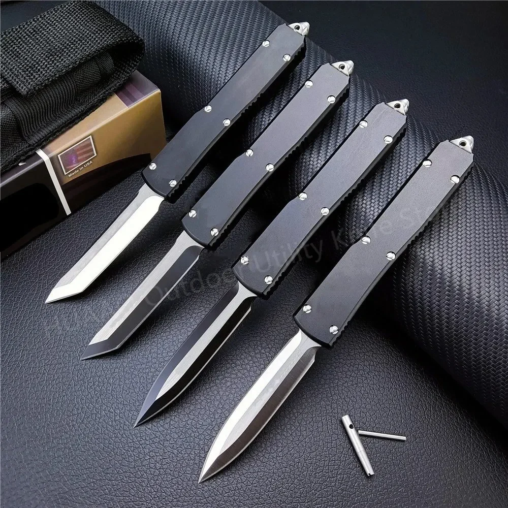 Micro Knife UT UTX Series Folding Knife Drop Point Black Blade Tactical Outdoor EDC Camping Self Defense Pocketknives Gift