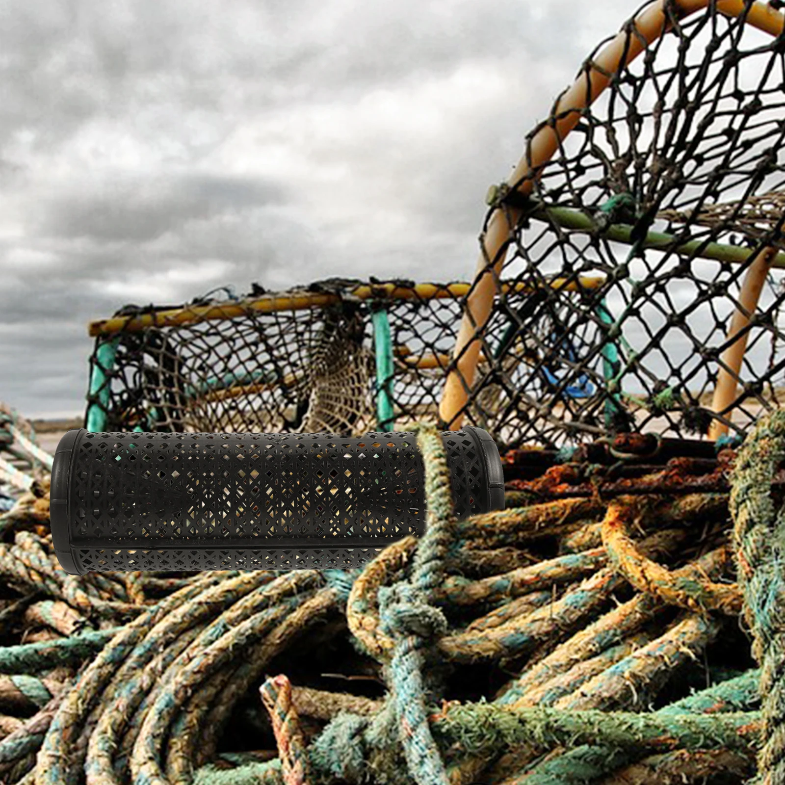 

Plastic Fishing Trap Cage For Eel Loach Crayfish Reusable Portable Saltwater Freshwater Fish Catcher Mesh Net Supply