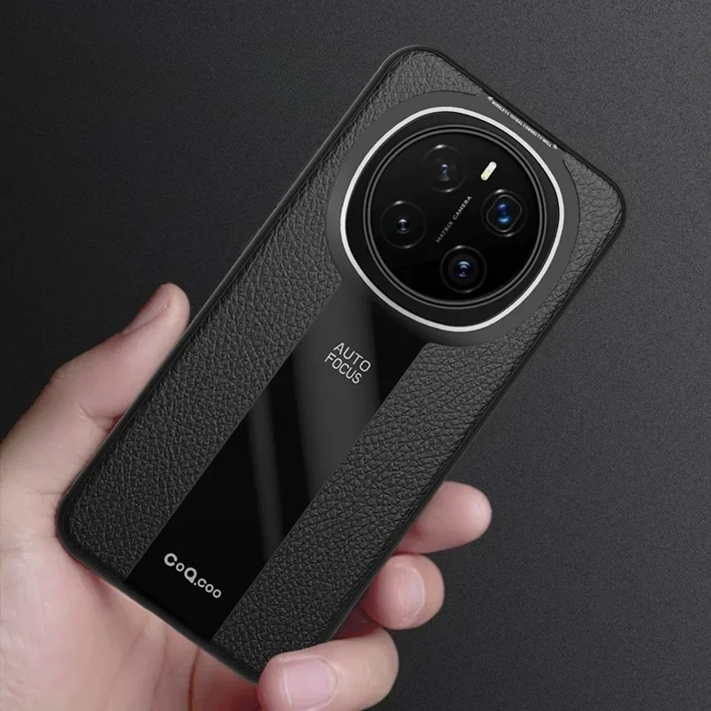 Для Honor Magic 7 Pro, 7 чехол, роскошный кожаный чехол Lichi + мягкий ТПУ, ультратонкий защитный объектив, тонкий матовый чехол для Magic7