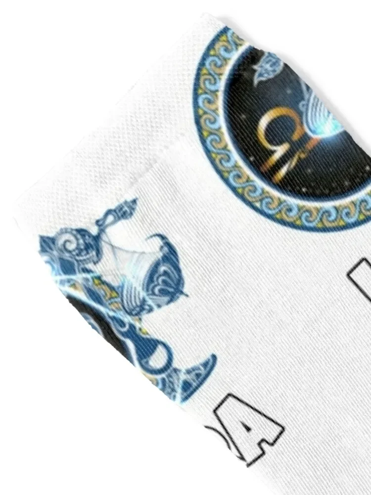 Libra Horoscope Socks New year's cartoon Mens Socks Women's