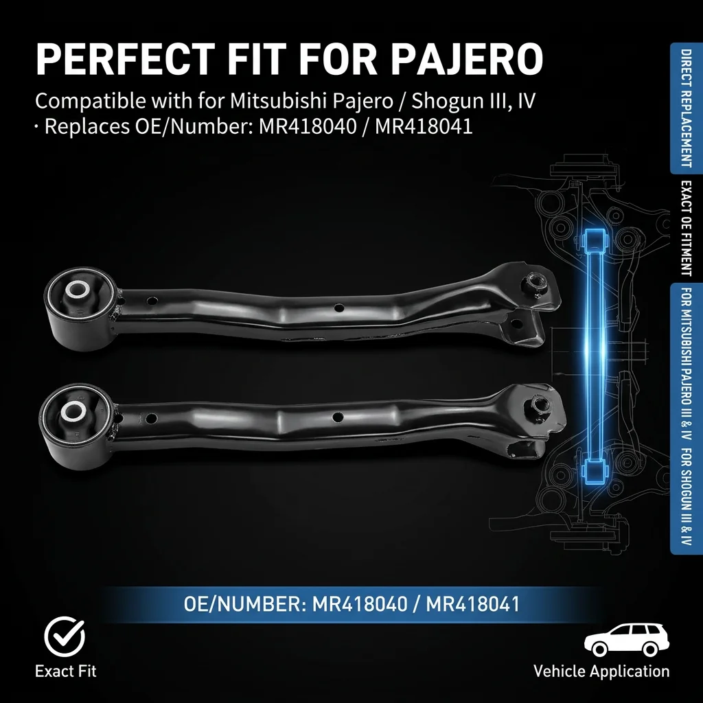 Left/Right Rear Suspension Trailing Arm Assy For Mitsubishi Pajero / Shogun III IV 2000- 2025 MR418040 MR418041