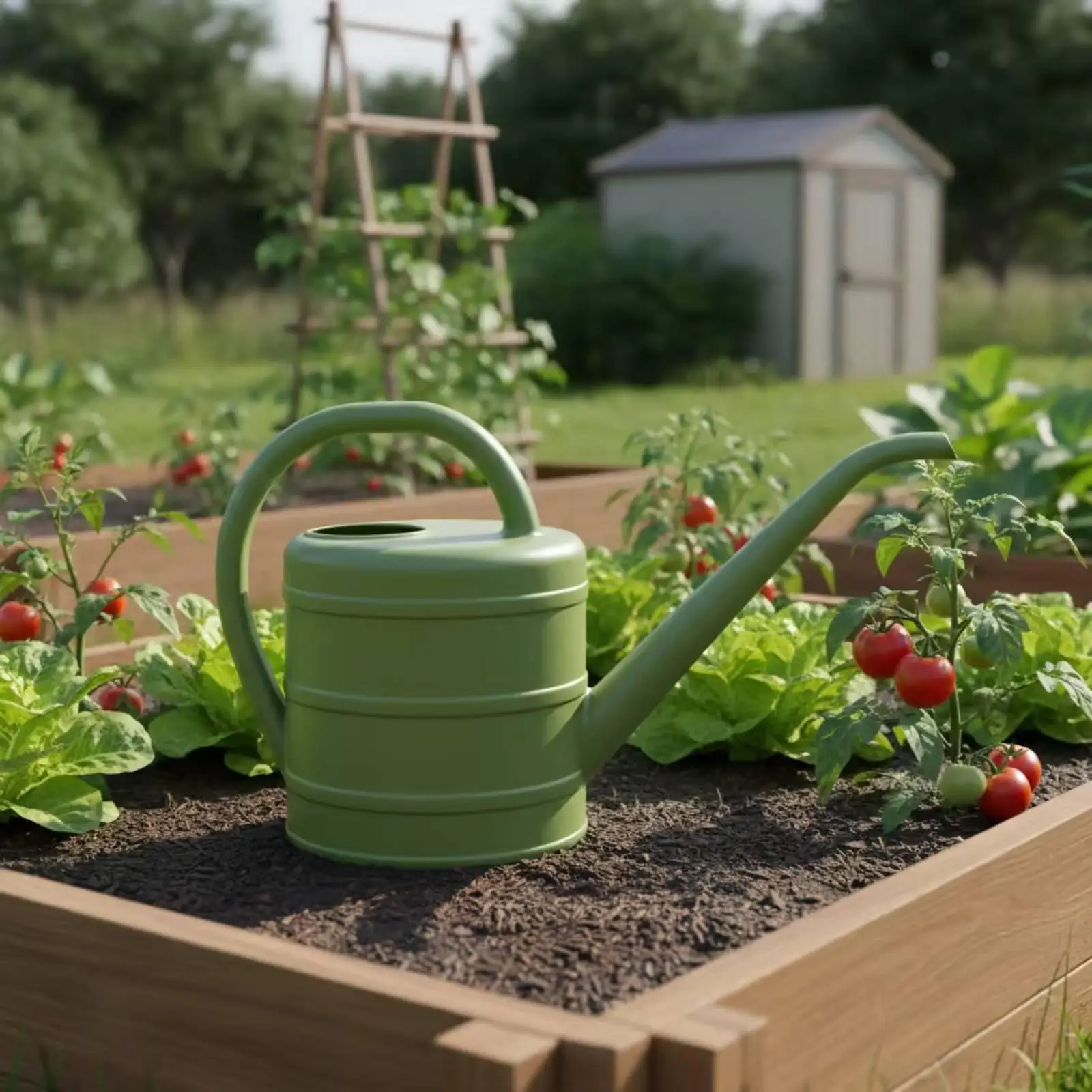 Watering Can with Long Spout Easy to Clean Garden Tool for Patio, Gardeners view 3