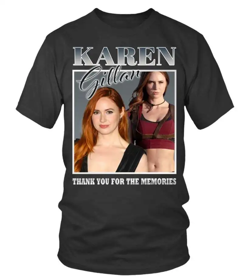 NEW Karen Gillan Unisex Graphic Adult Classic Tee Vintage Trending S-5XL