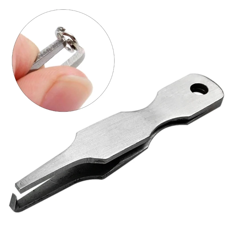 Ring Opening Mini Pliers Quick Split Rings Opener Tool Fishing Line Tweezers R66E