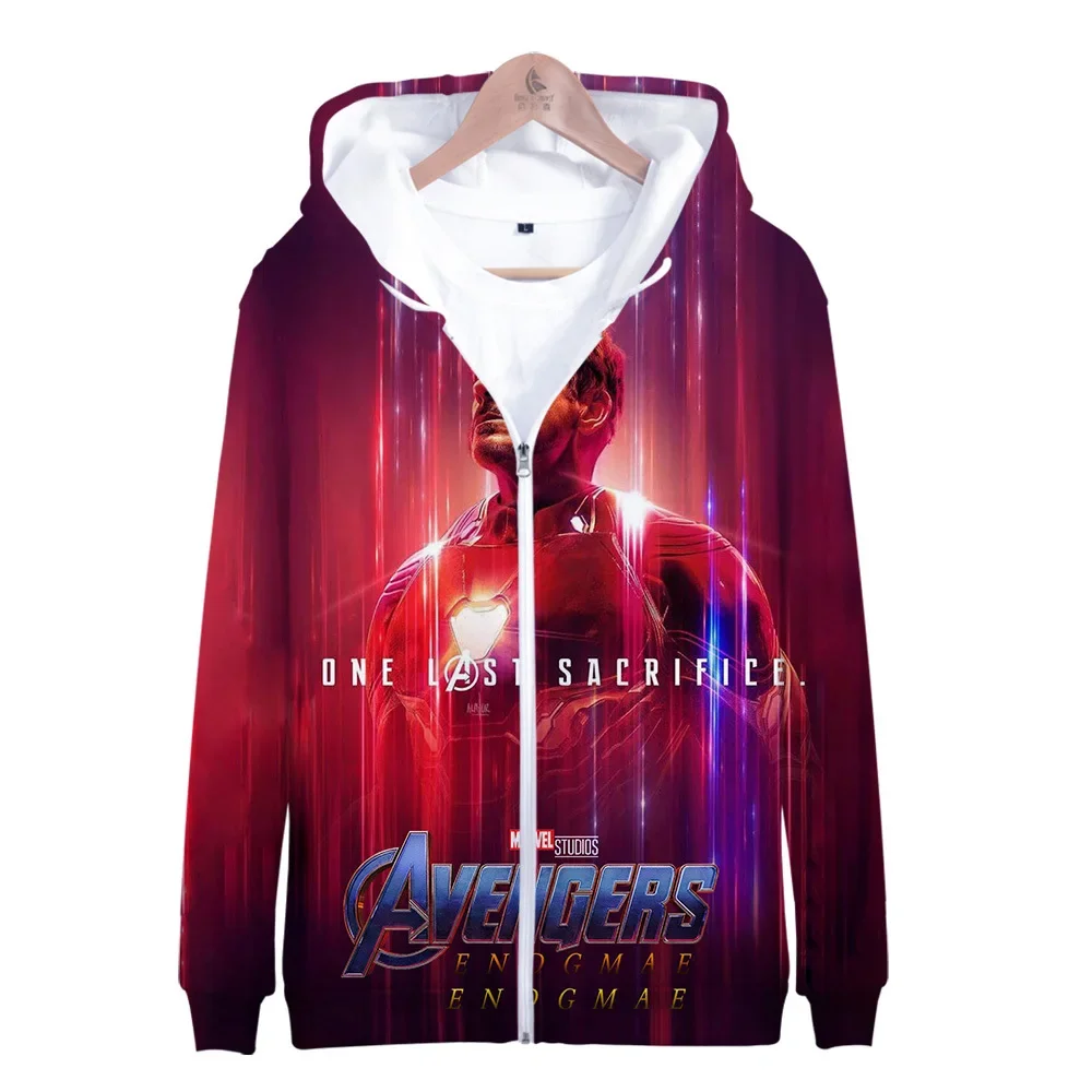 Marvel The Avengers 4 Endgame Quantum Realm Baby Boys Girls Costume Hoodies Men Hooded Family Zipper End Game Sweatshirt Jackets