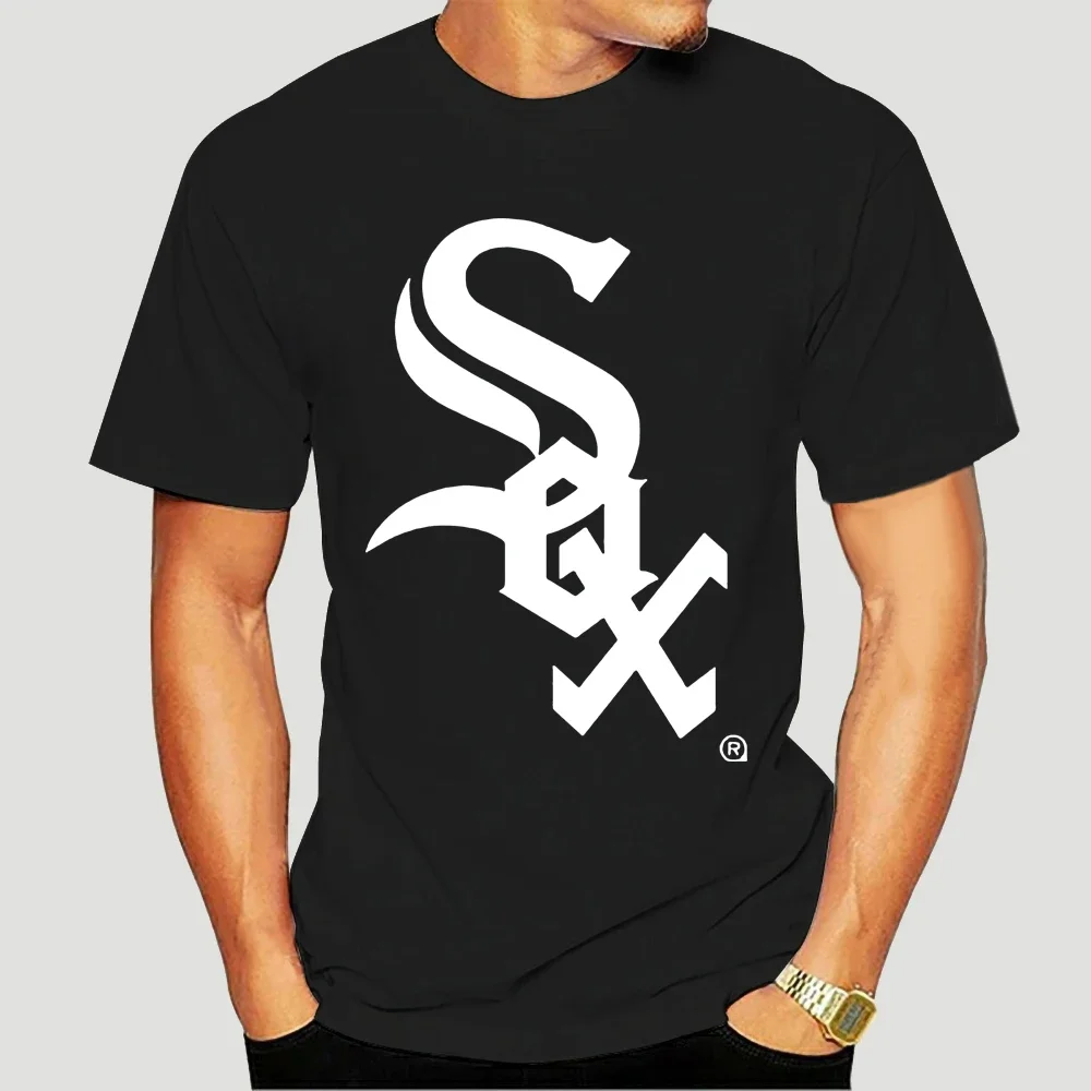 men t shirts fashion 2014 Brand Pitchback Silver  White Sox in zwart 100%  Short Sleeve t shirts tee shirts 3613X