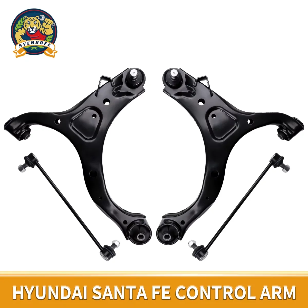 

Svenubee Front Lower Control Arm Sway Bar Links 4Pcs Kits for Hyundai Santa Fe Kia Sorento 2007 2008 2009 2010 2011 2012 2013